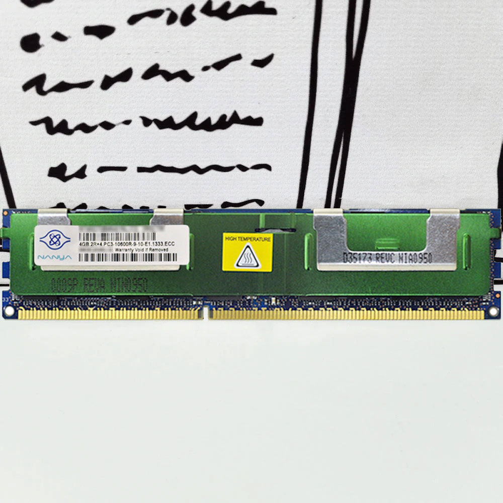 رام كمبيوتر ورك ستيشن 4 جيجابايت 10600 ميجاهرتز DDR3 PC3 (استعمال خارج)