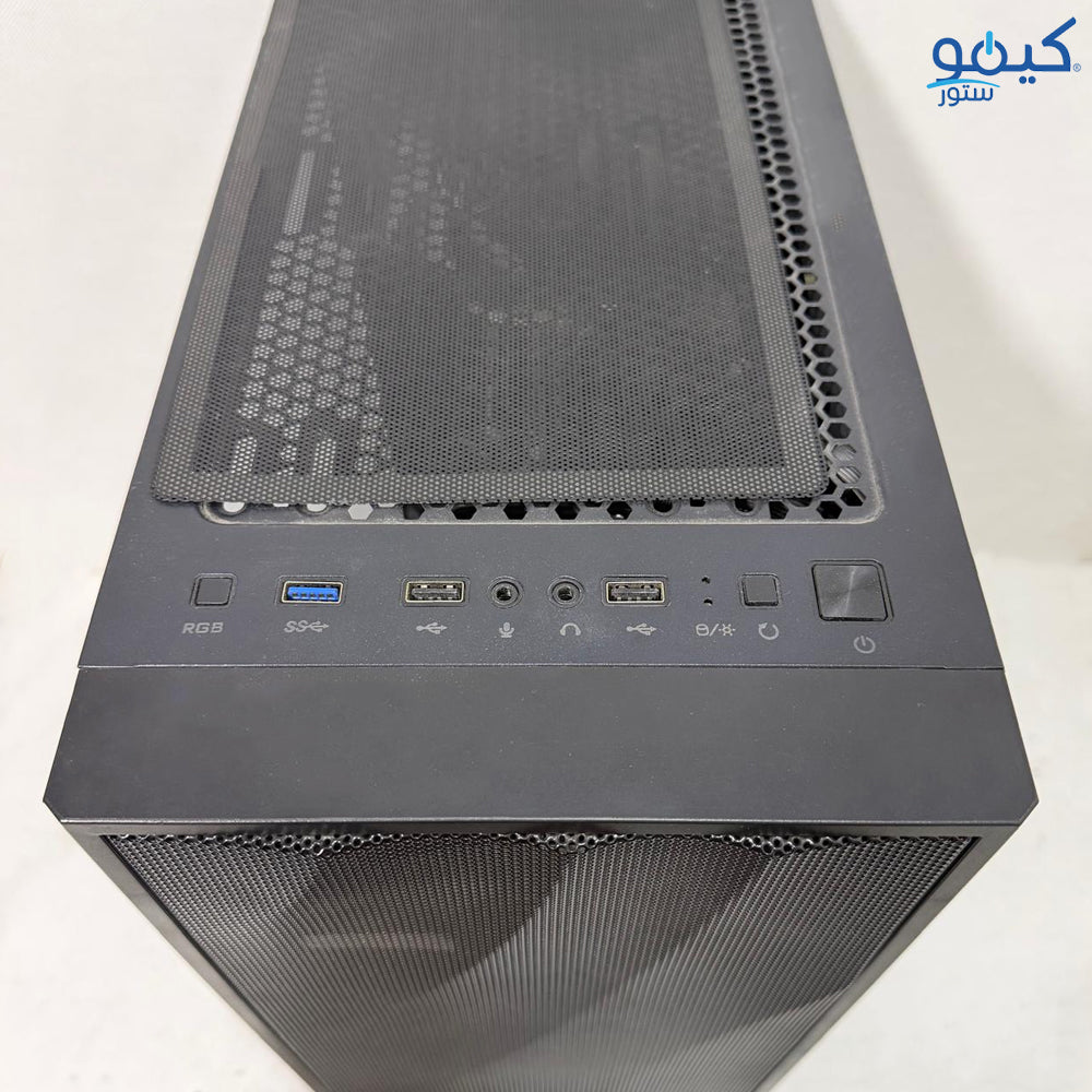 Raval ARGB Gaming Tower Case RGB (Intel Core i5-12490F - 16GB Ram - Nvme 512GB - Nvidia RTX 2060 6G - M.B H610M - Power Supply 650W) Ready PC (Used)