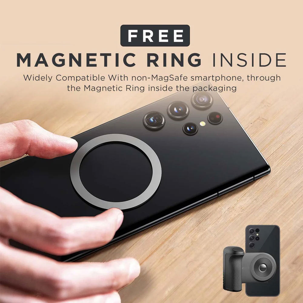 Magnetic Wireless Power Bank Black