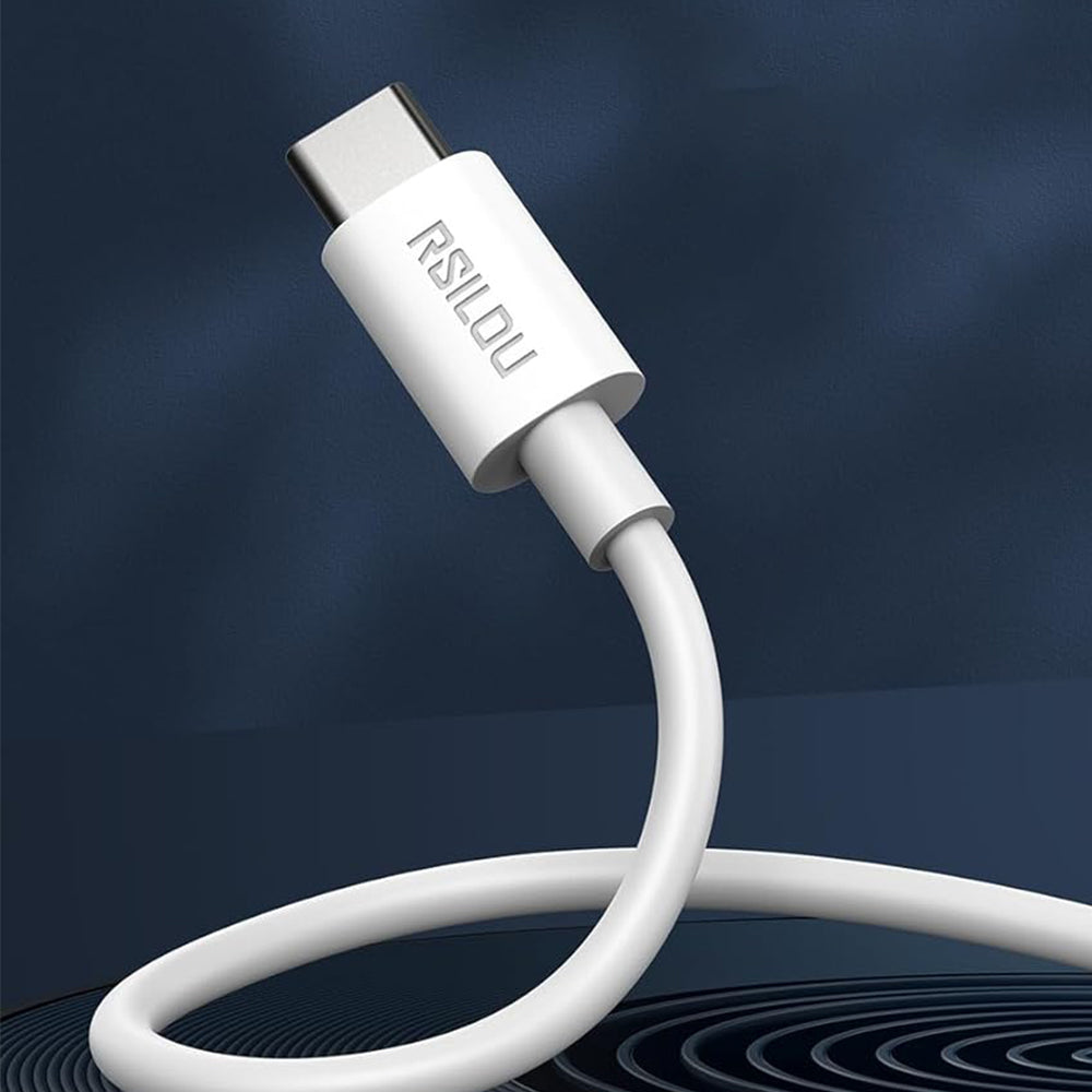 RSILOU R2008-001 Type-C To Type-C Cable 240W Fast Charging 1m - White