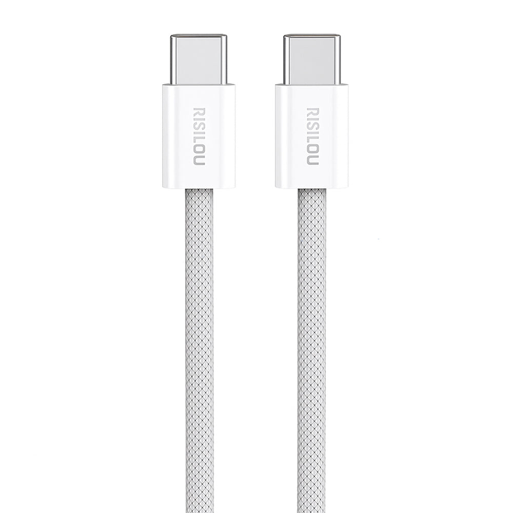 RSILOU R2028 Type-C To Type-C Cable 60W Fast Charging 1m - White