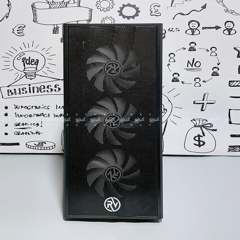 Raval Crystal ARGB Gaming Mid Tower Case (Intel Core i5-9th - Ram 8G - Transcend SSD340K SSD 128GB - MSI Geforce GTX 1660 Ti Armor OC 6GB - M.B ASUS EX-H310M-V3 - MOST IT MIT-600INN P-PFC Ver.2.3 Power Supply 600W) Ready PC (Used)