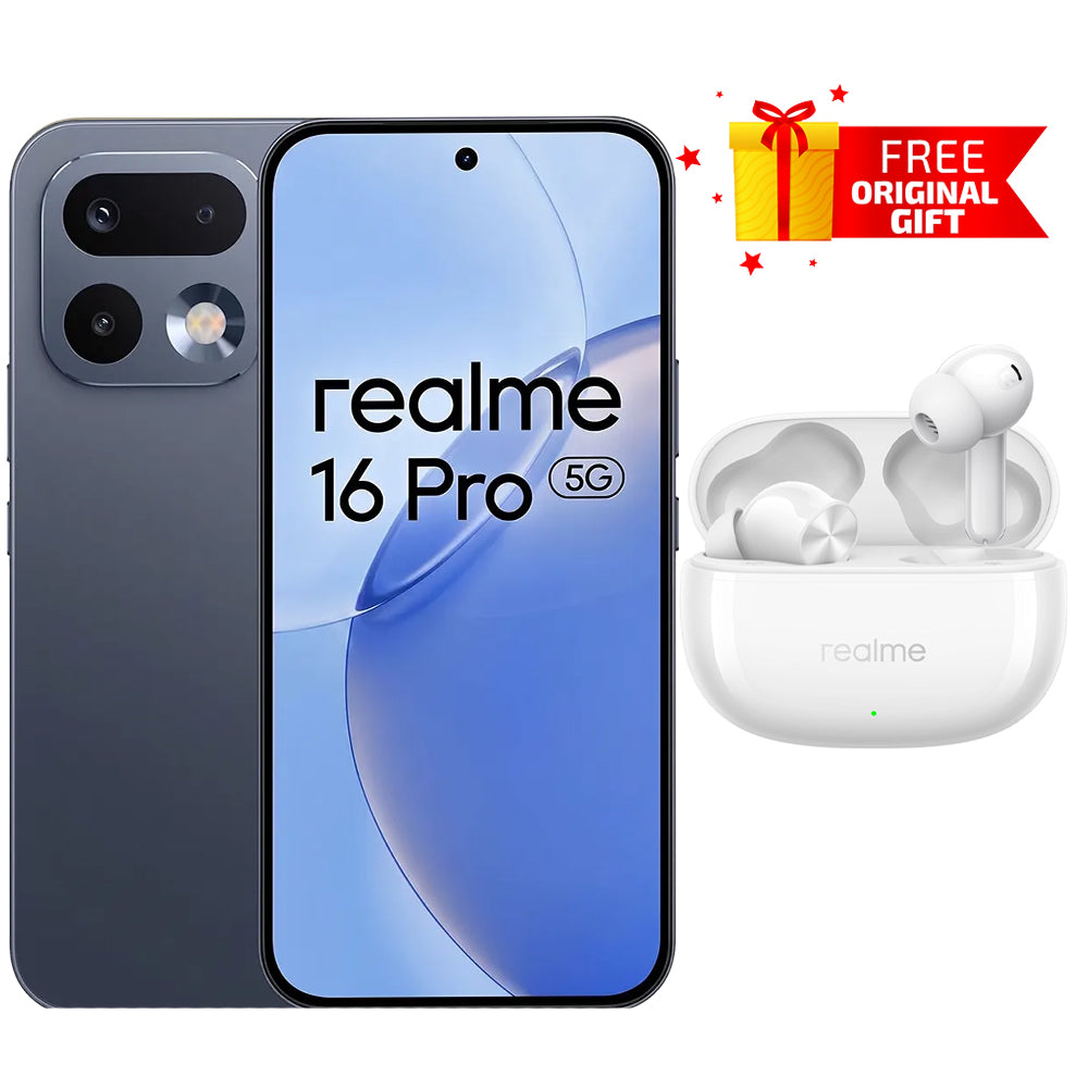 Realme 16 Pro Dual SIM (256GB / 12GB / 6.78 Inch / 5G) With Realme Buds T200x