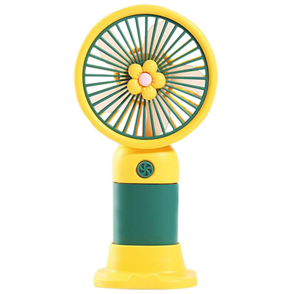 Rechargeable Handheld Mini Fan - Green x Yellow