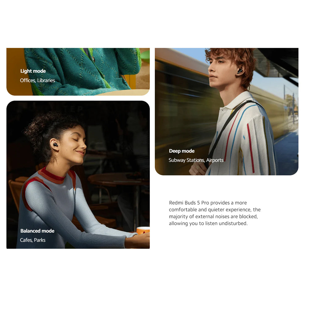 ايربادز ريدمي Buds 5 Pro - ابيض