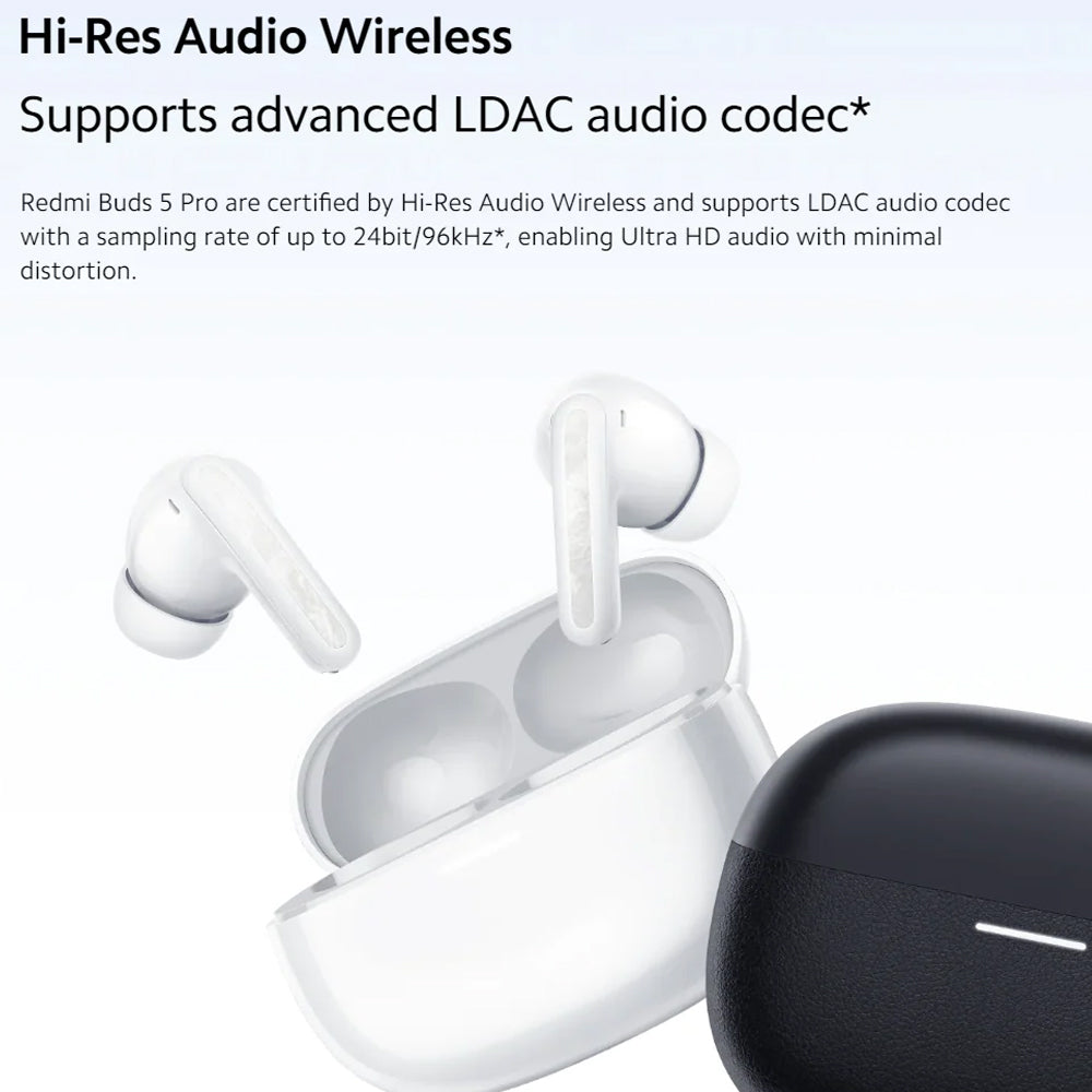 Redmi Buds 5 Pro Earbuds - Moonlight White