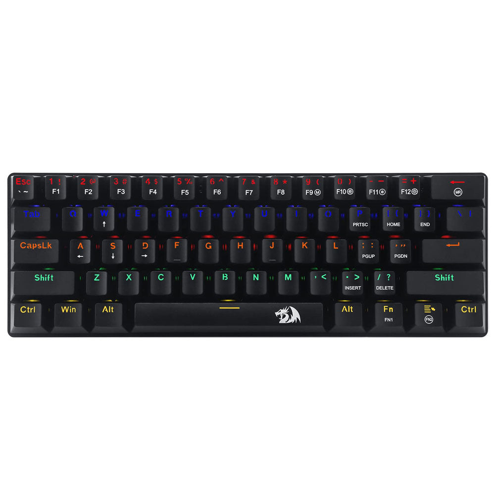 Redragon Jax K613-KB Red Switch Wired Rainbow Gaming Keyboard English & Arabic (Used)