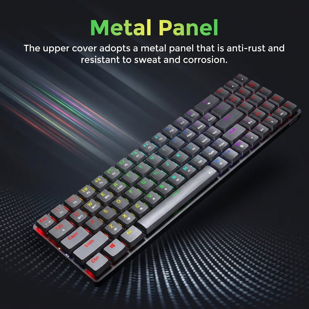 Redragon ASHE K626P-KB Blue Switch Wired RGB Gaming Keyboard English & Arabic