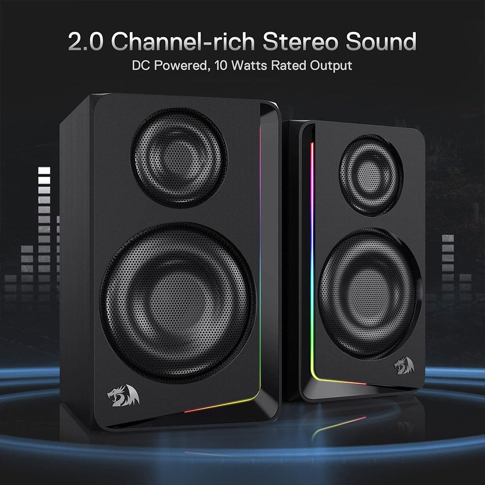 مكبر صوت ريدراجون متنقل Andante GS812 2.0 RGB - أسود