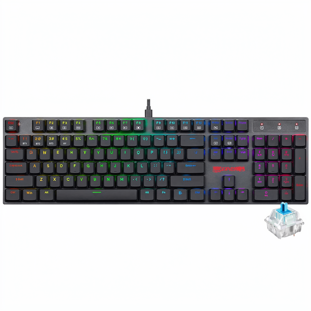 Redragon Apas K535-KB Blue Switch Wired RGB Gaming Keyboard English & Arabic