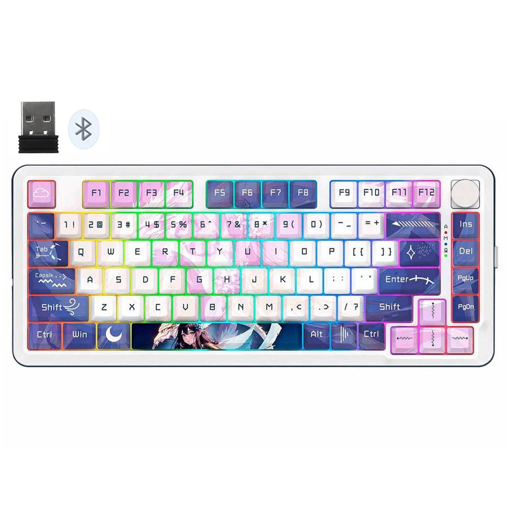 كيبورد ريدراجون لاسلكي RGB جيمنج إنجليزي وعربي Cyrus Pro K681ACG