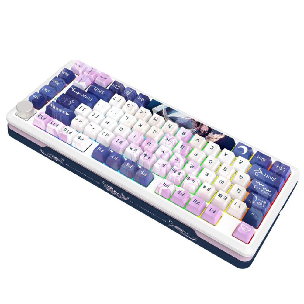 كيبورد ريدراجون لاسلكي RGB جيمنج إنجليزي وعربي Cyrus Pro K681ACG