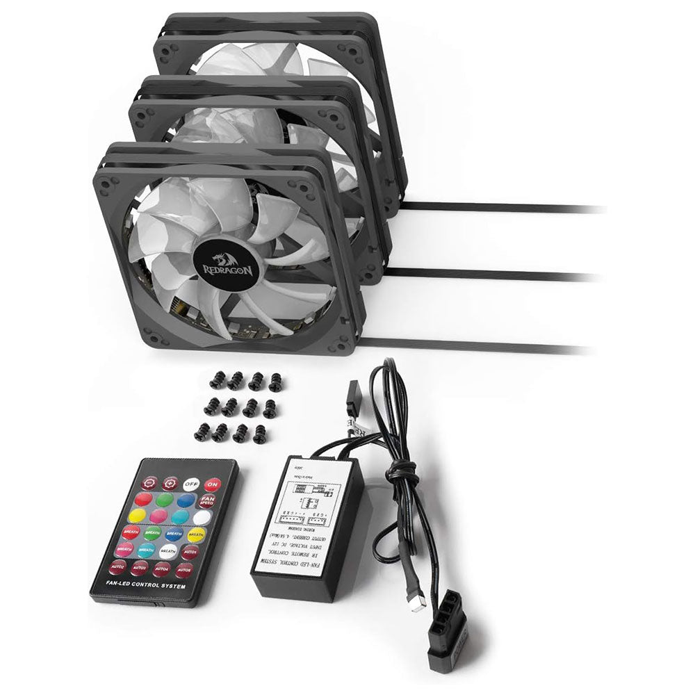 مروحة كيس ريدراجون 3 قطع GC-F006 RGB
