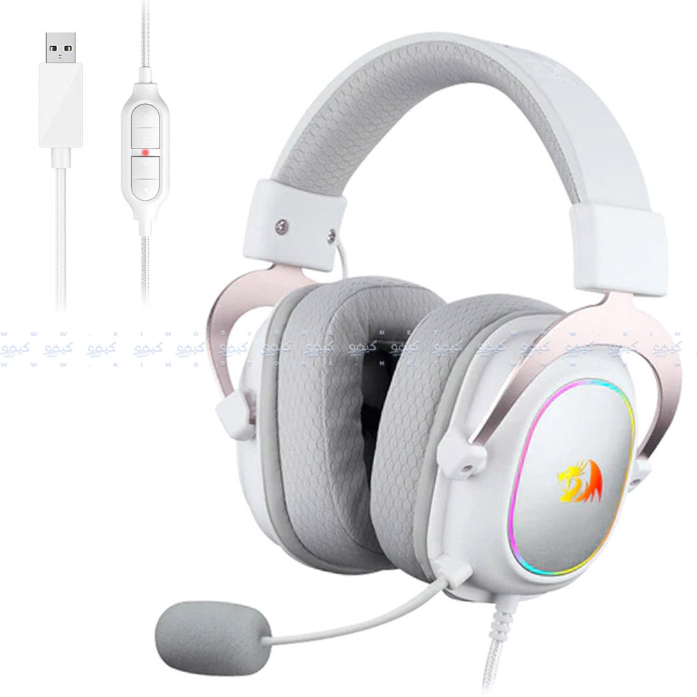 سماعة رأس ريدراجون RGB جيمنج 7.1 صوت محيطي مع ميكروفون عازل للضوضاء H510 Zeus-X