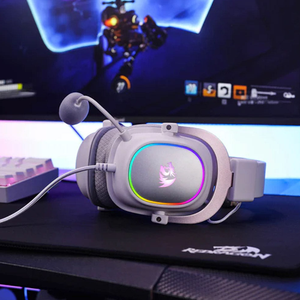 سماعة رأس ريدراجون RGB جيمنج 7.1 صوت محيطي مع ميكروفون عازل للضوضاء H510 Zeus-X