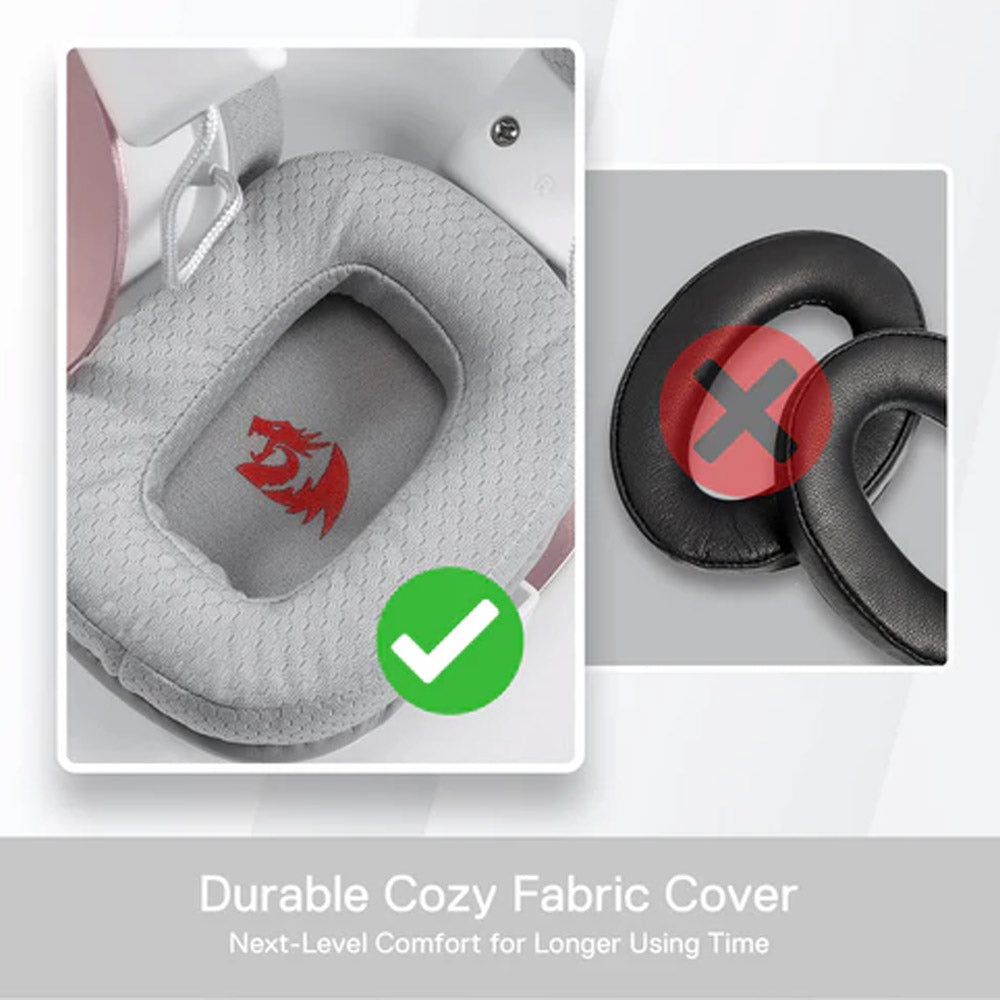 سماعة رأس ريدراجون RGB جيمنج 7.1 صوت محيطي مع ميكروفون عازل للضوضاء H510 Zeus-X