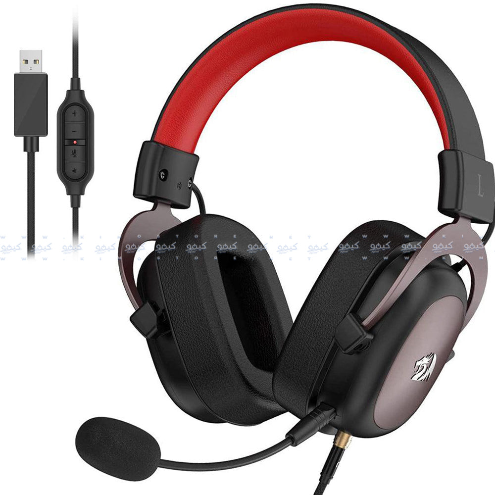 سماعة رأس ريدراجون جيمنج 7.1 صوت محيطي مع ميكروفون عازل للضوضاء H510 Zeus