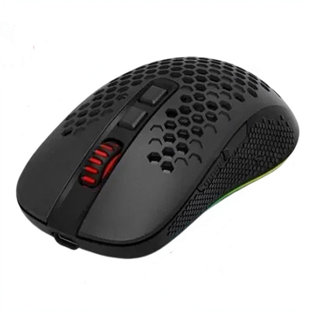 ماوس ريدراجون لاسلكي و سلكي بلوتوث ثلاثي الوضع RGB جيمنج 7200 نقطة فى البوصة Hana M694