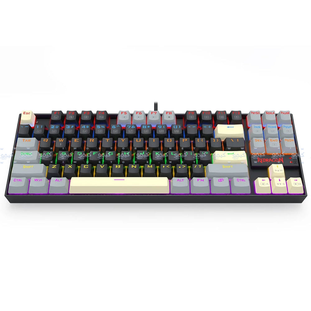 كيبورد ريدراجون سلكي رينبو جيمنج سويتش أحمر Kumara K552LGY-R