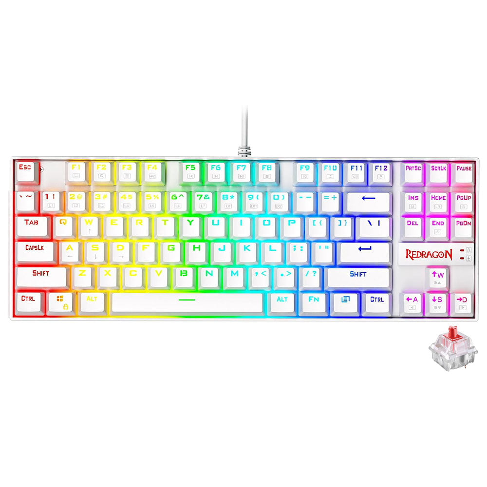 Redragon Kumara K552P-WR Red Switch Wired RGB Gaming Keyboard English & Arabic
