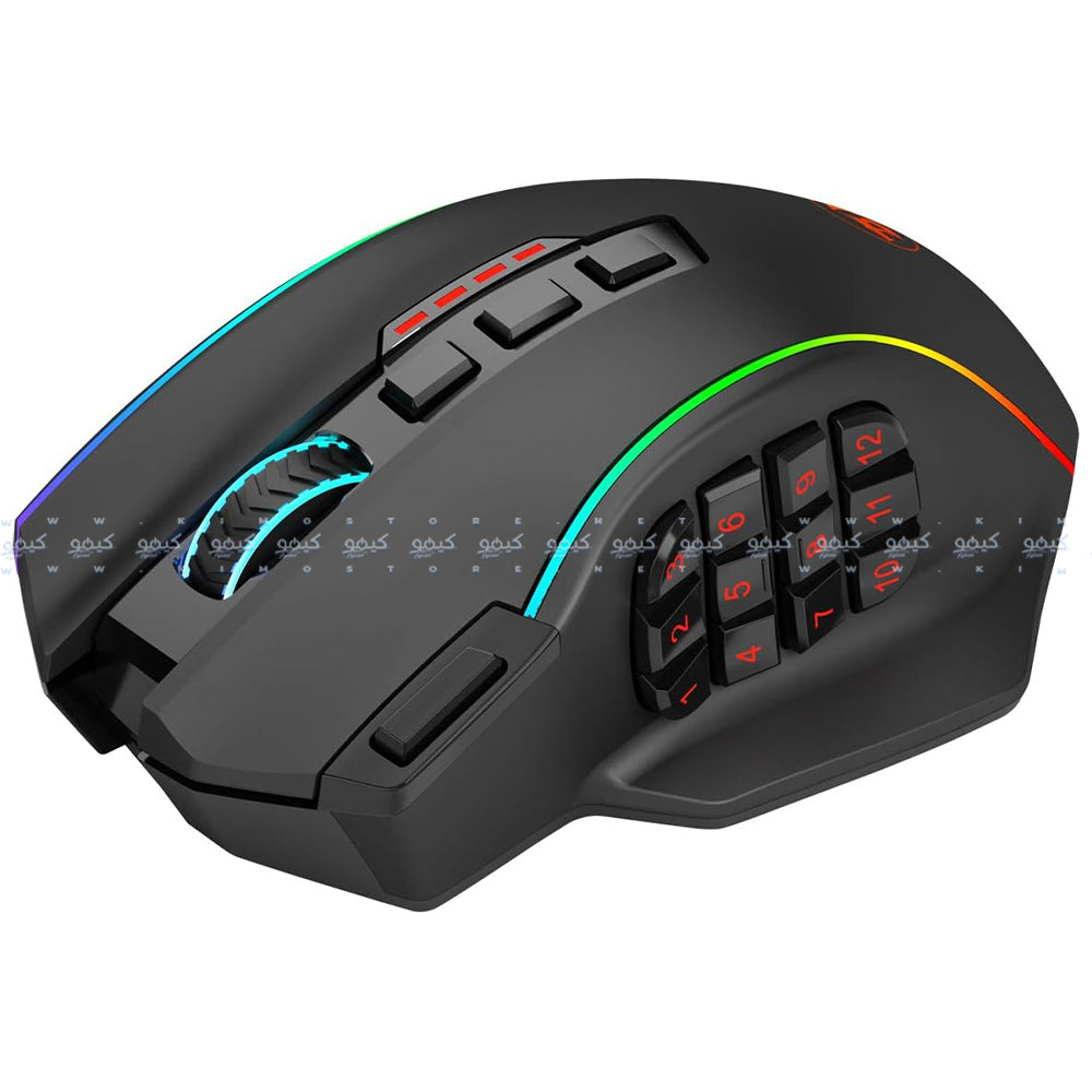 Redragon M901P-KS Rechargeable Wireless & Wired RGB Gaming Mouse 16000Dpi - Black