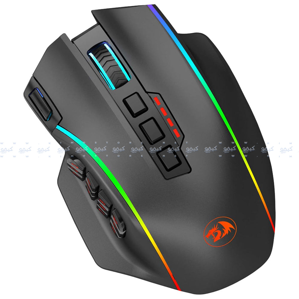 Redragon M901P-KS Rechargeable Wireless & Wired RGB Gaming Mouse 16000Dpi - Black