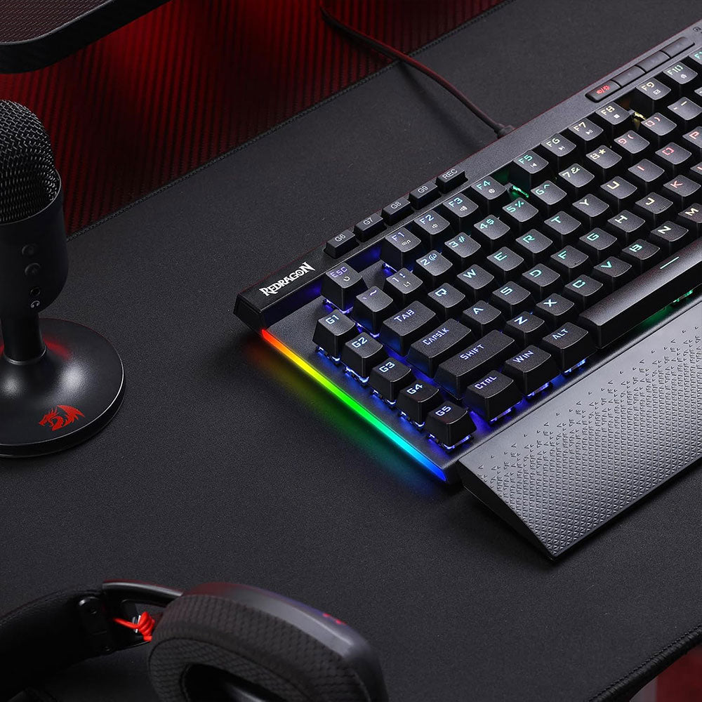 Redragon MAGIC-WAND K587 Pro TKL Triple Mode Rechargeable Bluetooth Wireless & Wired RGB Gaming keyboard English & Arabic