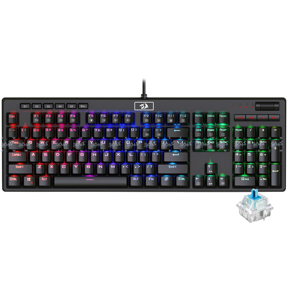 Redragon Manyu K579 MX Blue Switch Wired RGB Gaming Keyboard English & Arabic