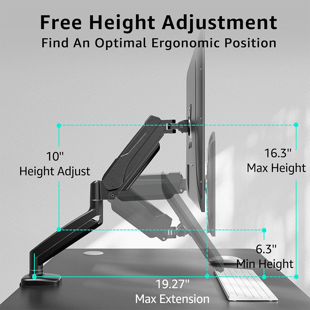 Redragon Ombra GMK914 13-32 Inch Full Motion Monitor Mount Stand