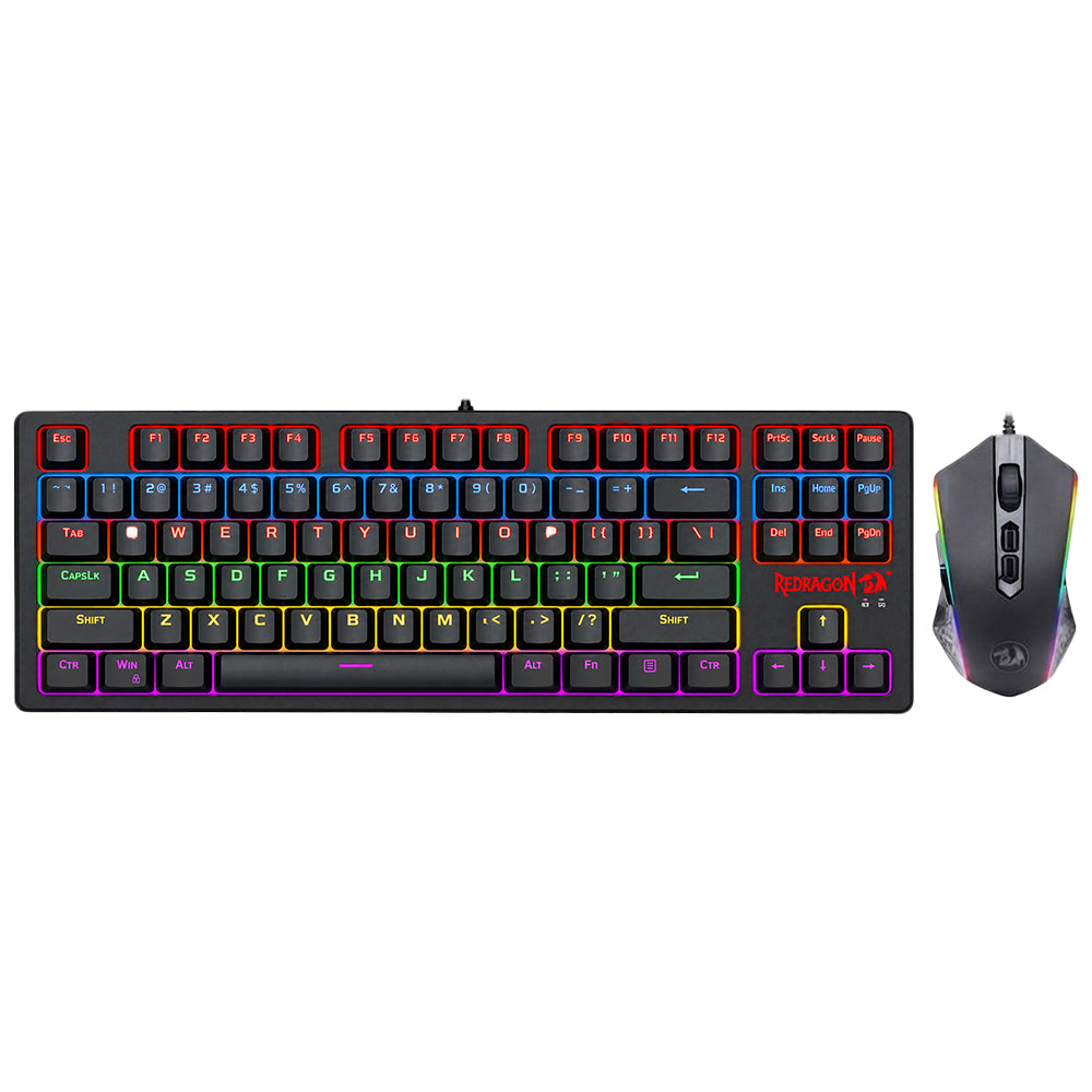 Redragon S113-KN-DE Wired Gaming Keyboard + Mouse Combo English & Arabic