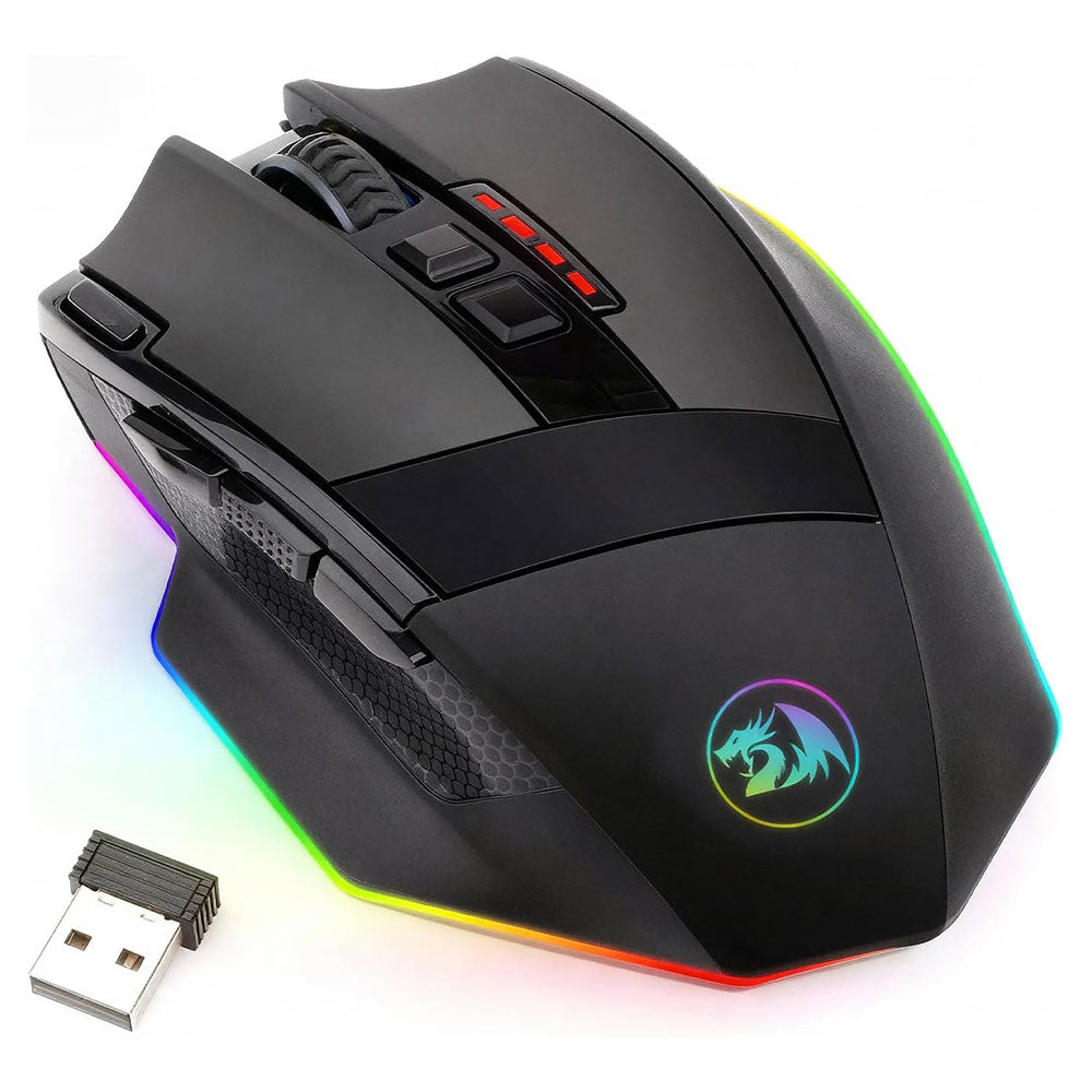 Redragon Sniper Pro M801P Dual Mode Rechargeable Wireless & Wired RGB Gaming Mouse 16000Dpi