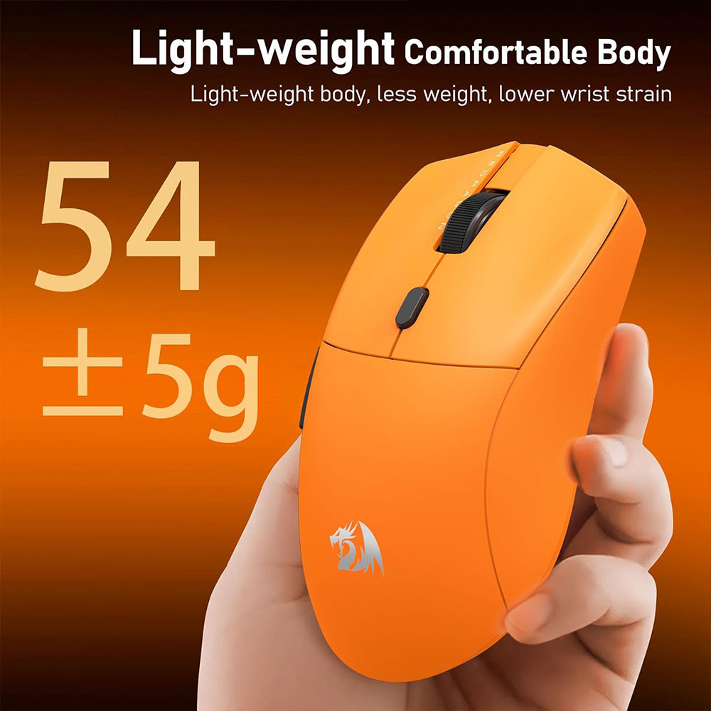 Redragon Sparda M919OB-ULT Triple Mode Rechargeable Bluetooth Wireless & Wired Gaming Mouse 45000Dpi