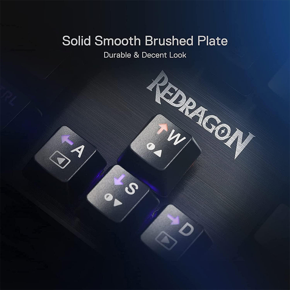 Redragon Valheim K608-R Brown Switch Wired Rainbow Gaming Keyboard English & Arabic