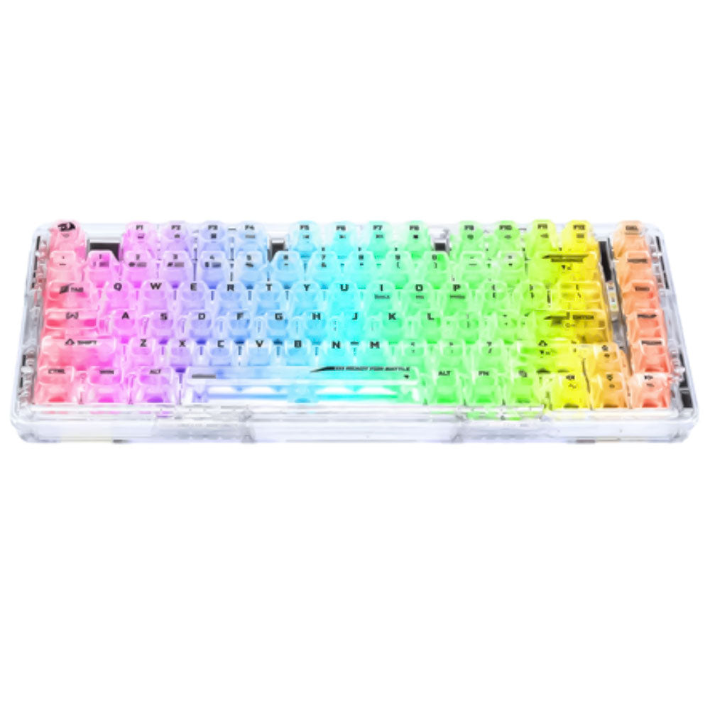 Redragon Elf Pro K649CT Rechargeable Triple Mode Bluetooth Wireless & Wired RGB Gaming Keyboard English & Arabic