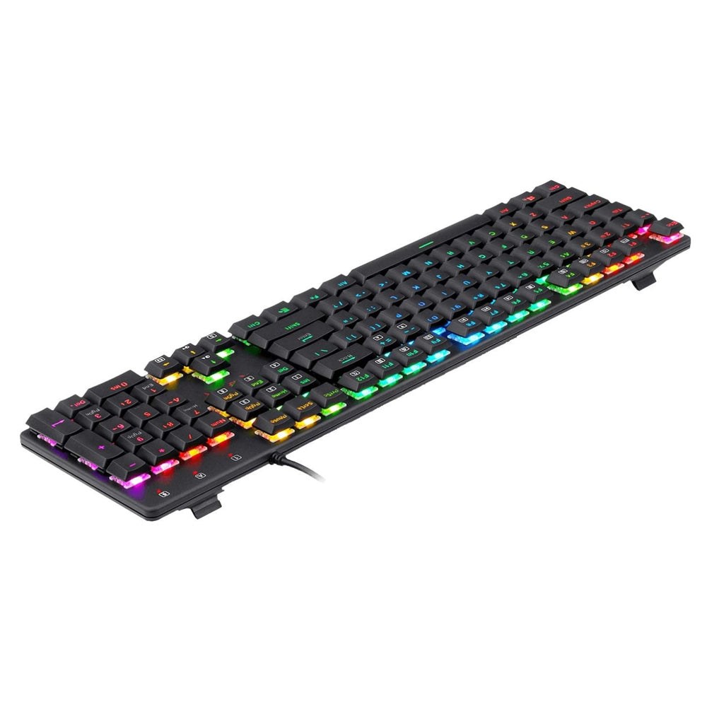 Redragon k589 Shrapnel Blue Switch Wired RGB Gaming Keyboard English & Arabic