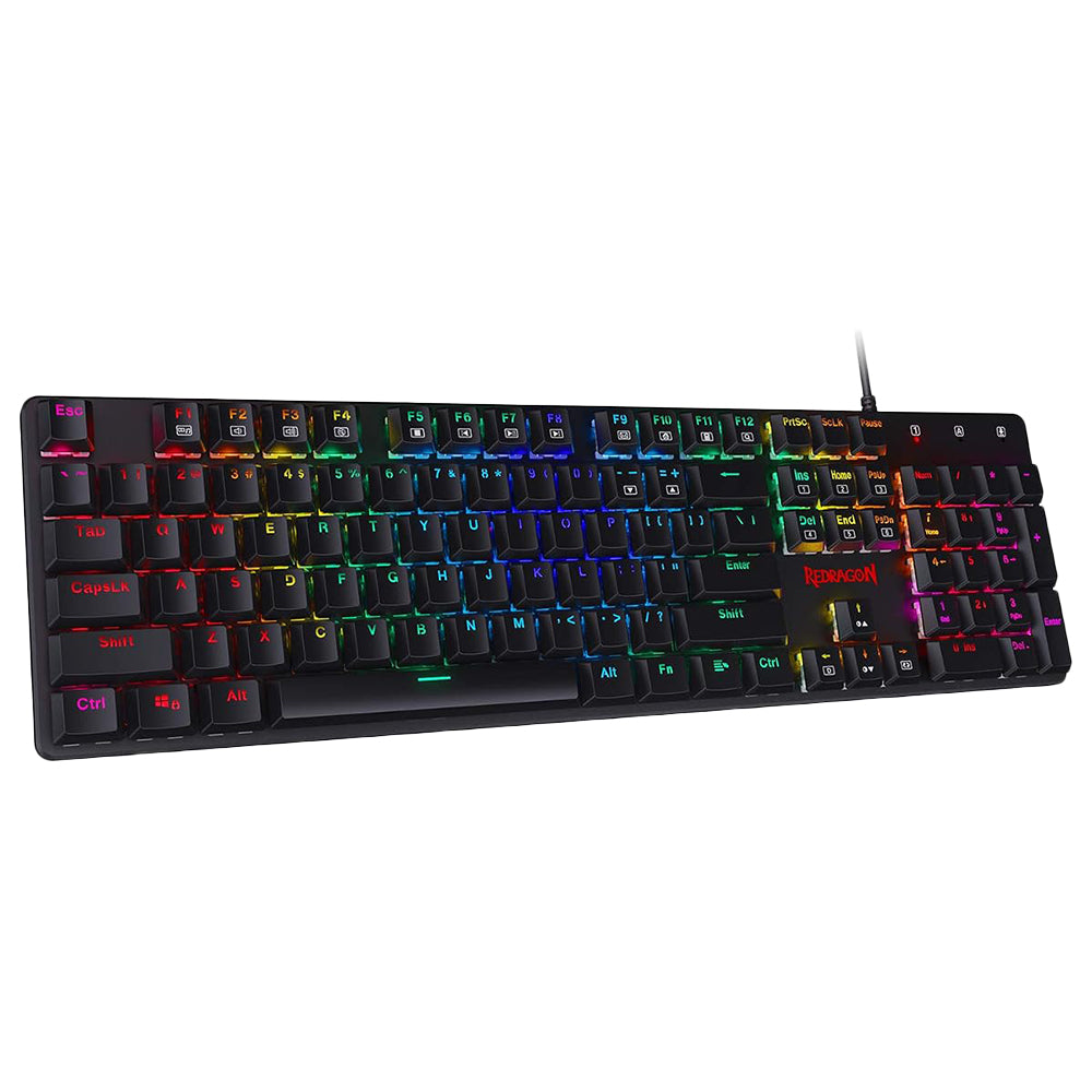 Redragon k589 Shrapnel Blue Switch Wired RGB Gaming Keyboard English & Arabic
