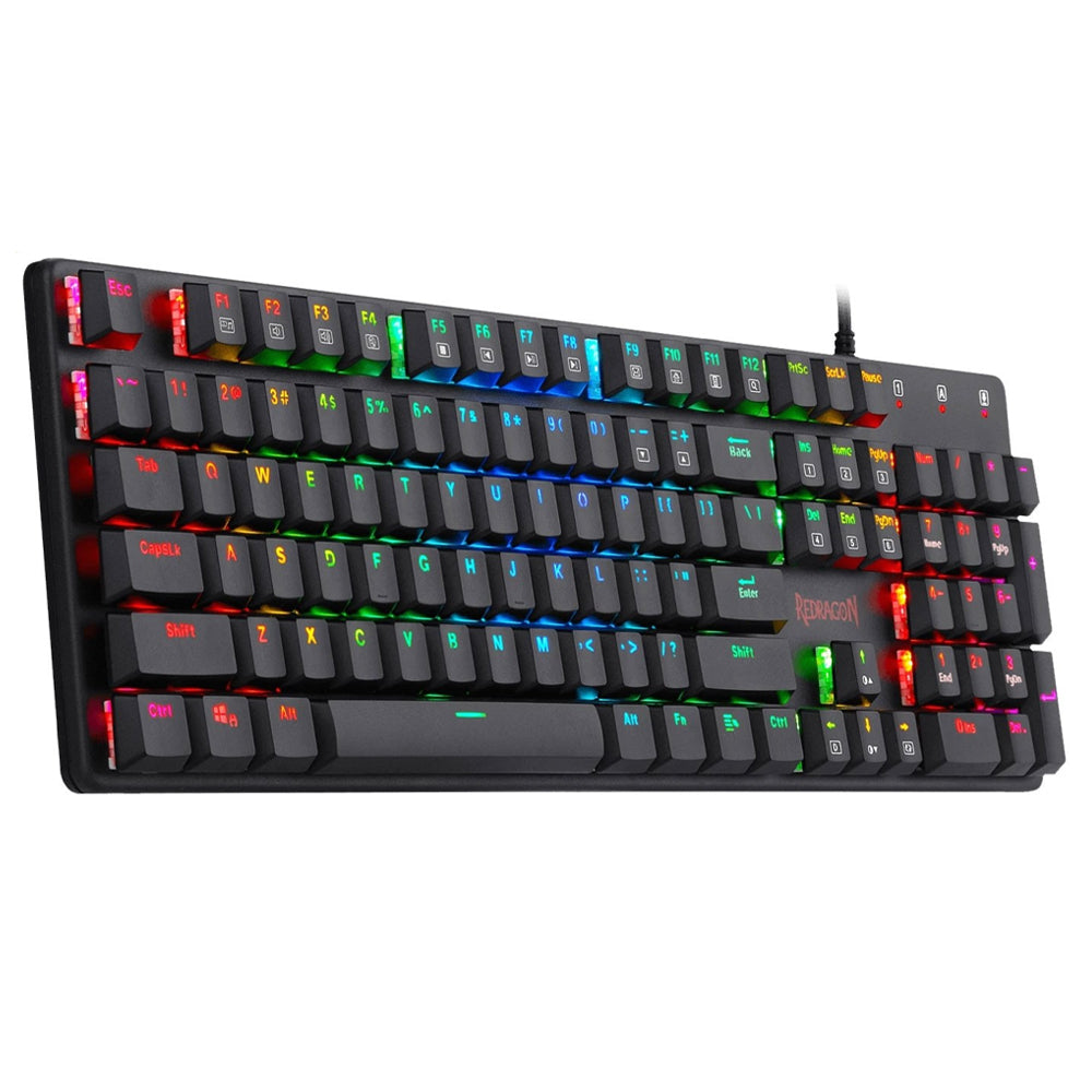 Redragon k589 Shrapnel Blue Switch Wired RGB Gaming Keyboard English & Arabic