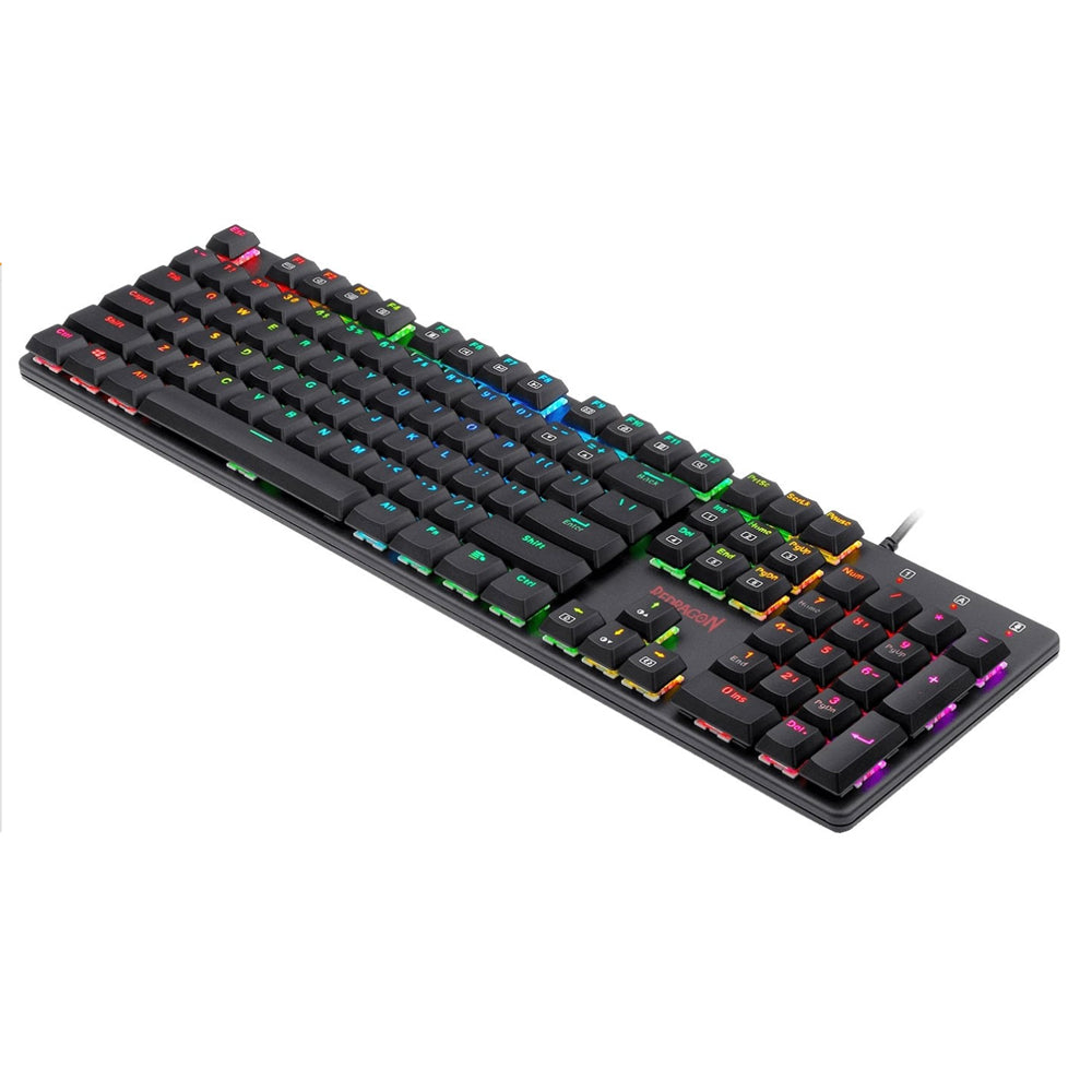 Redragon k589 Shrapnel Blue Switch Wired RGB Gaming Keyboard English & Arabic