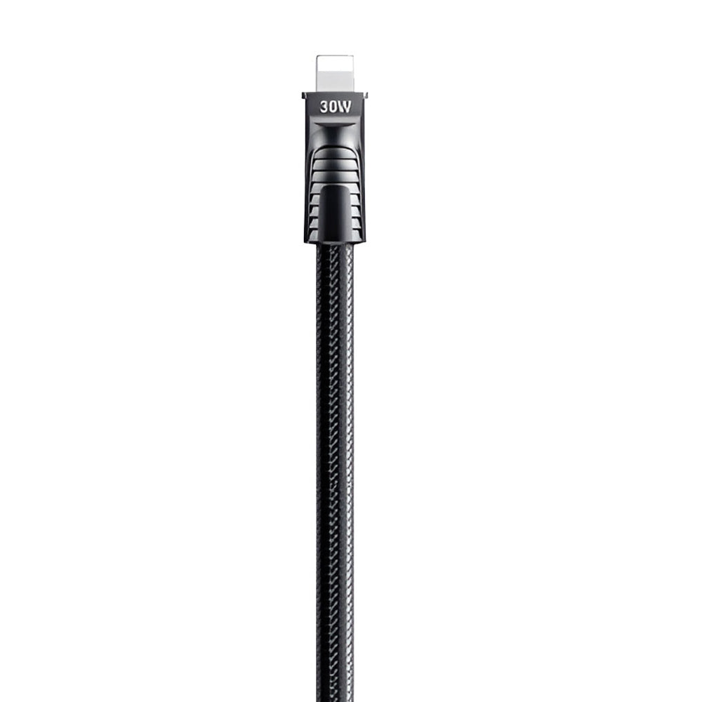 Remax C28 (C-L) Lanyard Type-C To Lightning Cable 30W Fast Charging 0.3m - Black