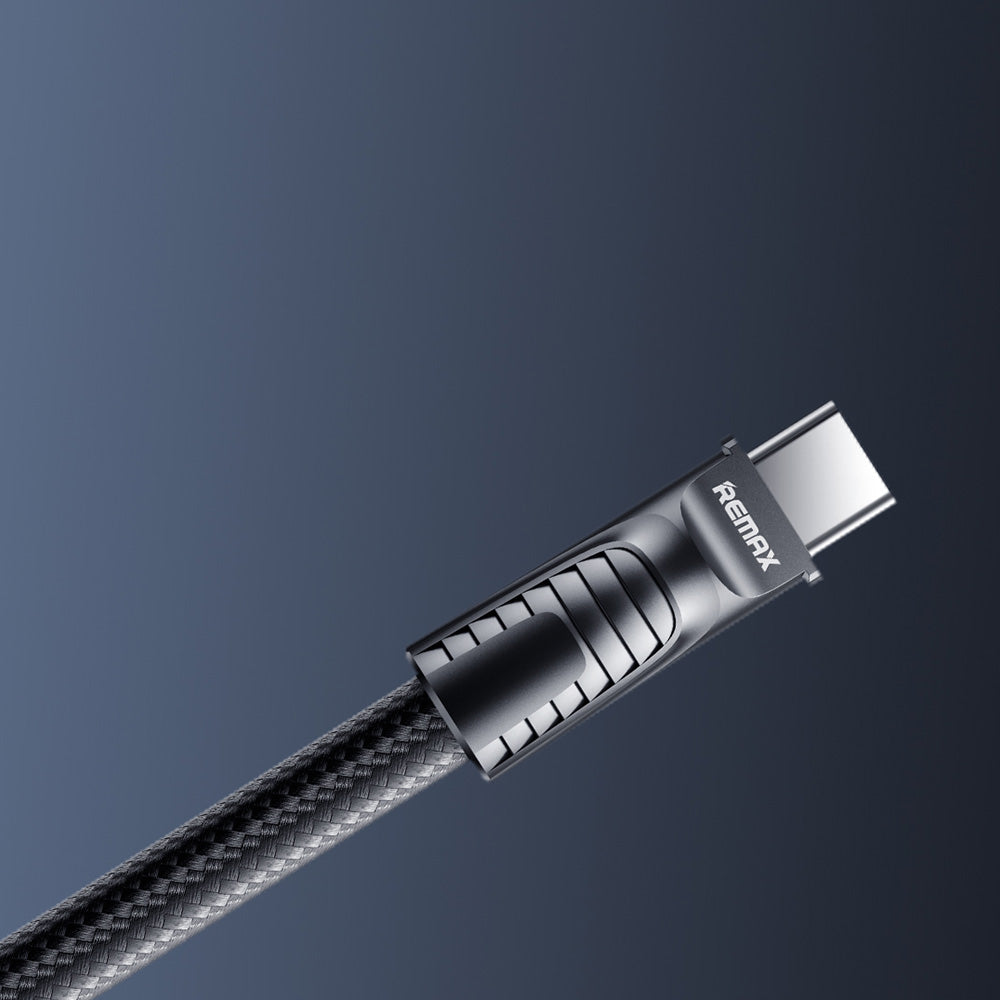 Remax C29 (C-C) Lanyard Type-C To Type-C Cable 65W Fast Charging 0.3m - Black