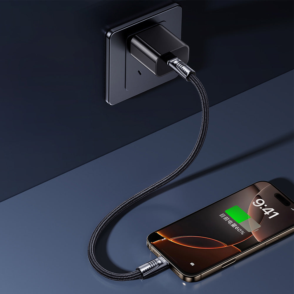 Remax C29 (C-C) Lanyard Type-C To Type-C Cable 65W Fast Charging 0.3m - Black