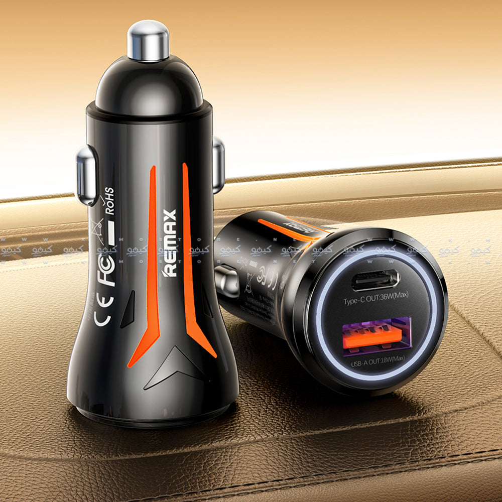 Remax CC05 Car Charger Type-C + USB 54W Fast Charging