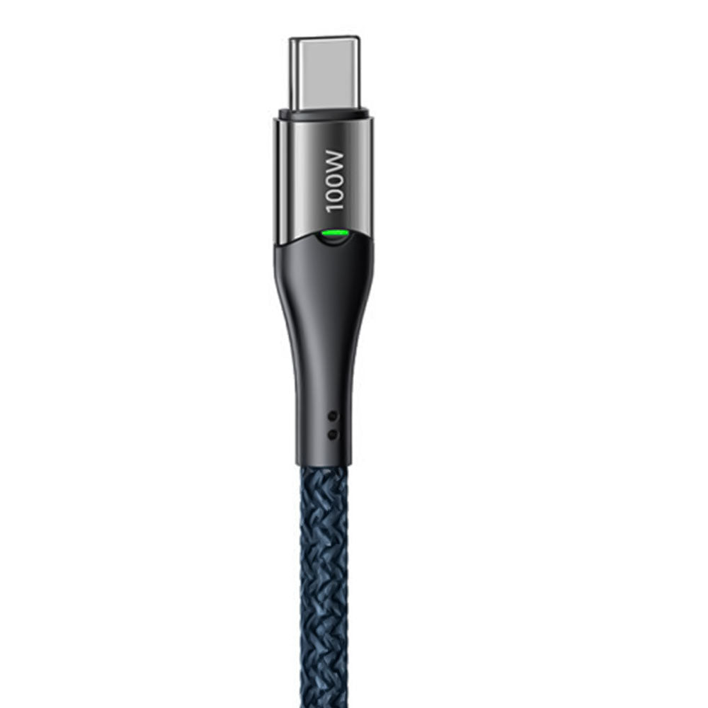 Remax RC-C115 Type-C To Type-C Cable 100W Fast Charging 1.2m - Blue