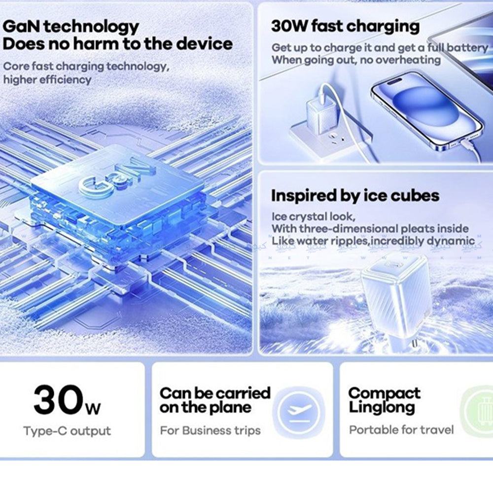 Remax RP-U91 GaN Wall Charger 30W Fast Charging