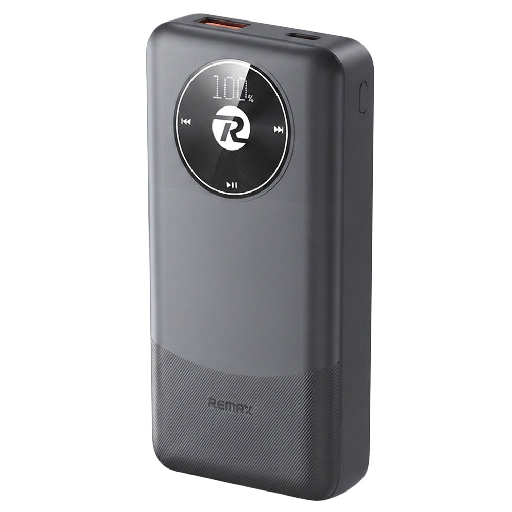 Remax RPP-38 Power Bank 1x USB + 1x Type-C 20W+22.5W Fast Charging 20000mAh Built-In 2 Cables - Black