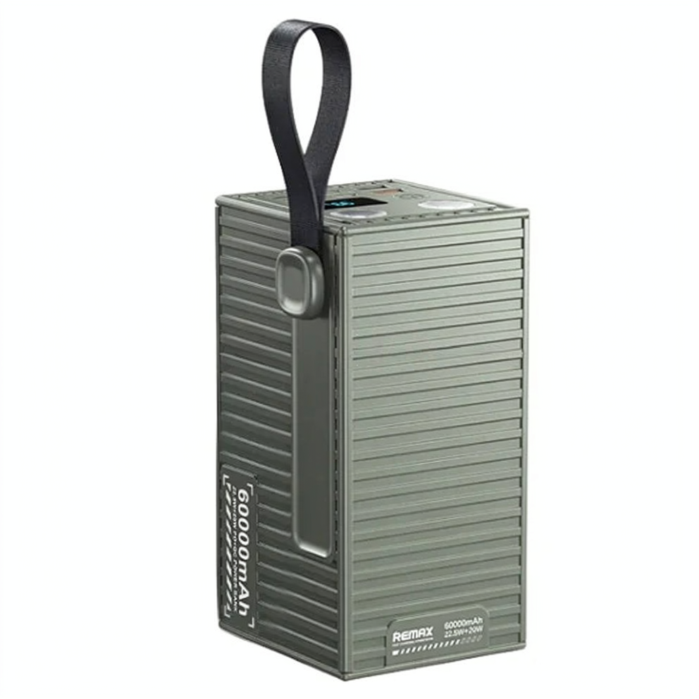 Remax RPP-609 Pro Power Bank 4x USB + 2x Type-C 22.5W+20W Fast Charging 60000mAh - Green