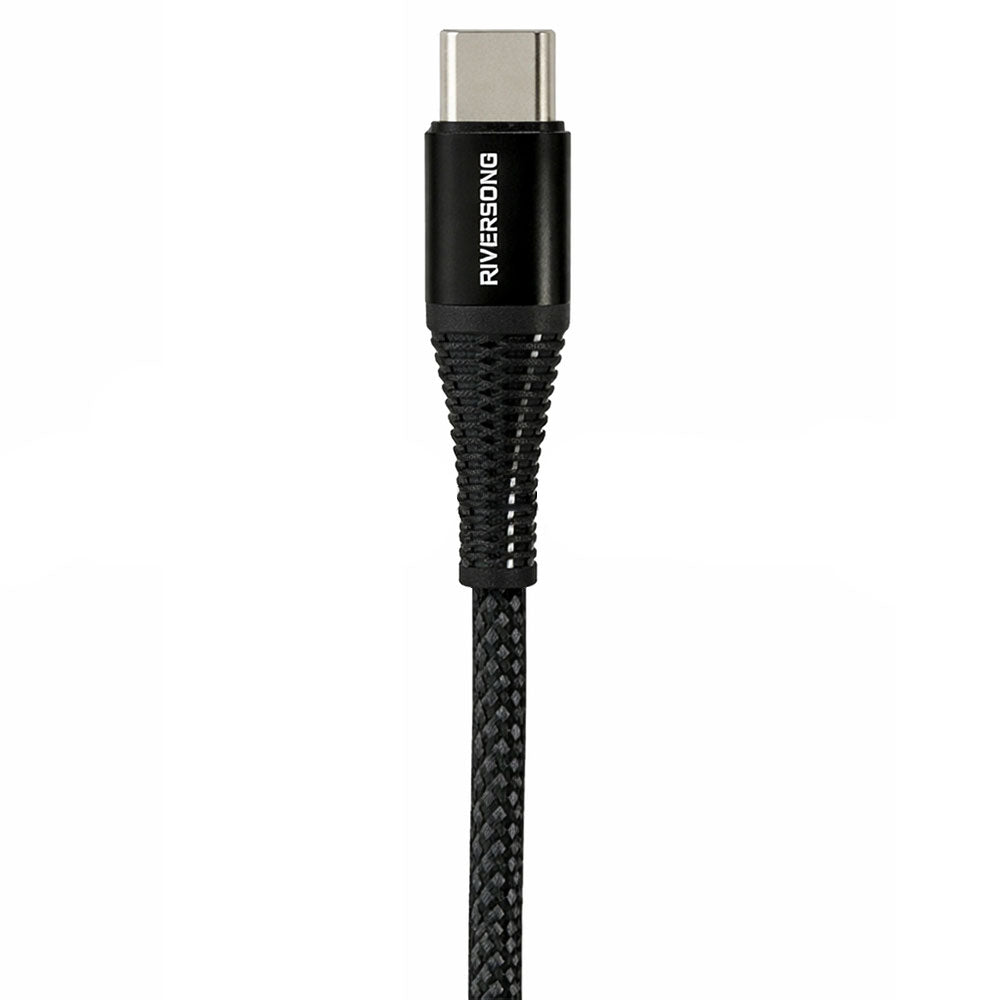 Riversong Lotus 11 LCC1 Type-C To Type-C Cable 60W Fast Charging 1m - Black