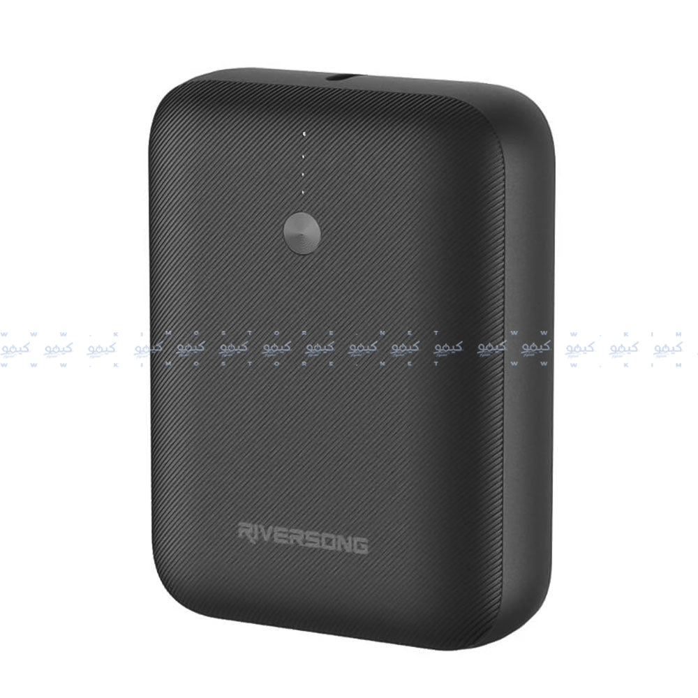 Riversong Vision 10 Mini PB33 Power Bank USB + Type-C 3A 20W Fast Charging 10000mAh - Black