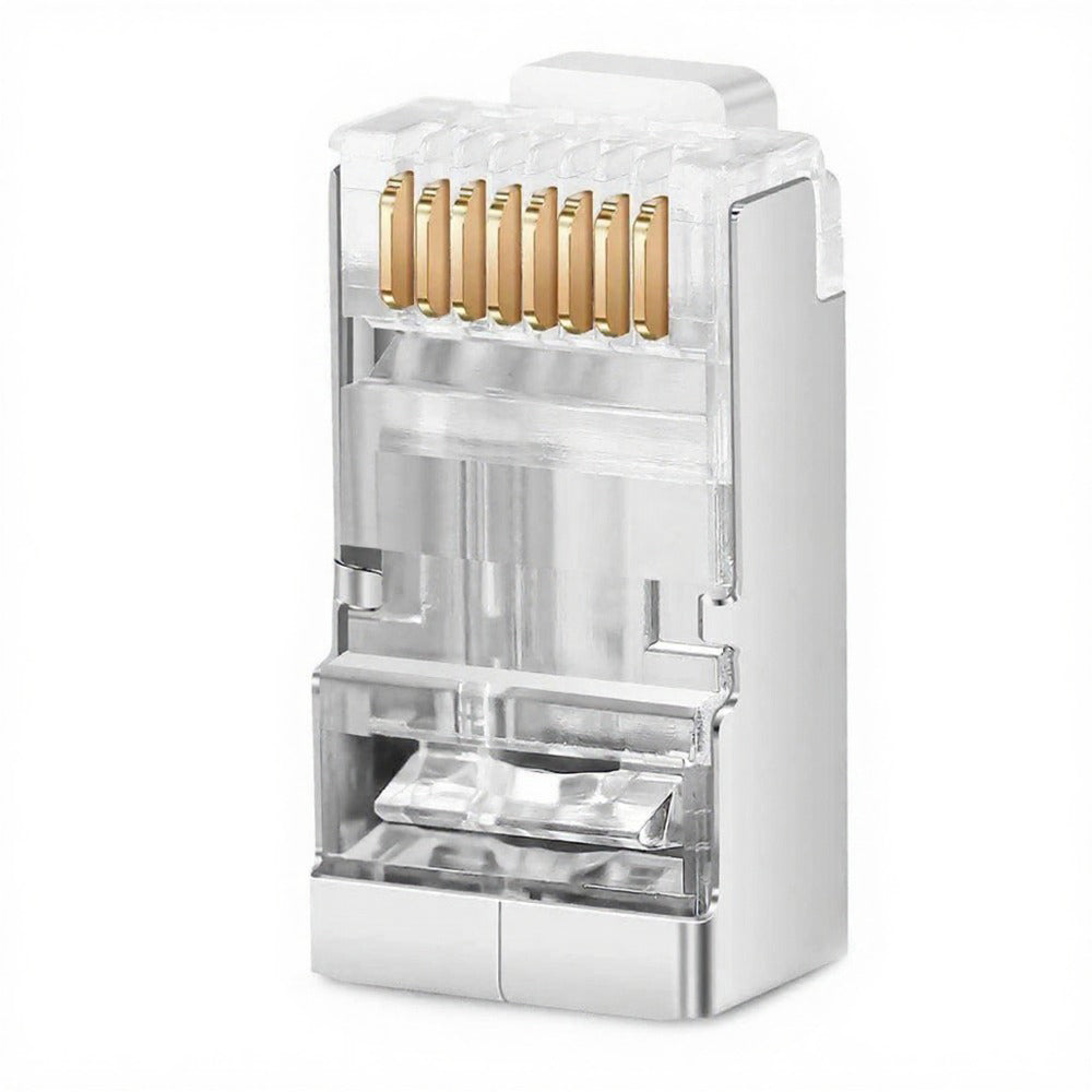 آر جي 45 معدن رووت Cat6 Passthrough (100 قطعة)