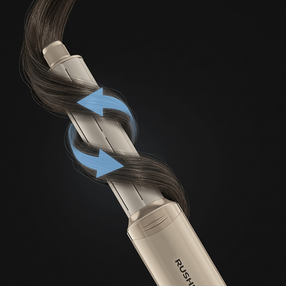 Rush Brush Curler Air Wrapper X2 1400W - Champagne